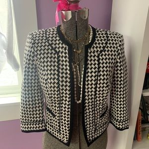 White House Black Market Knit Cropped Blazer